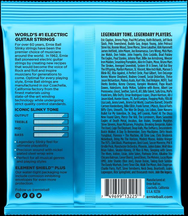 Produktbild Ernie Ball Saitensatz, Slinky Nickel, Extra 8-38, 3er-Pack (6 x, E-Gitarre, 0.04")