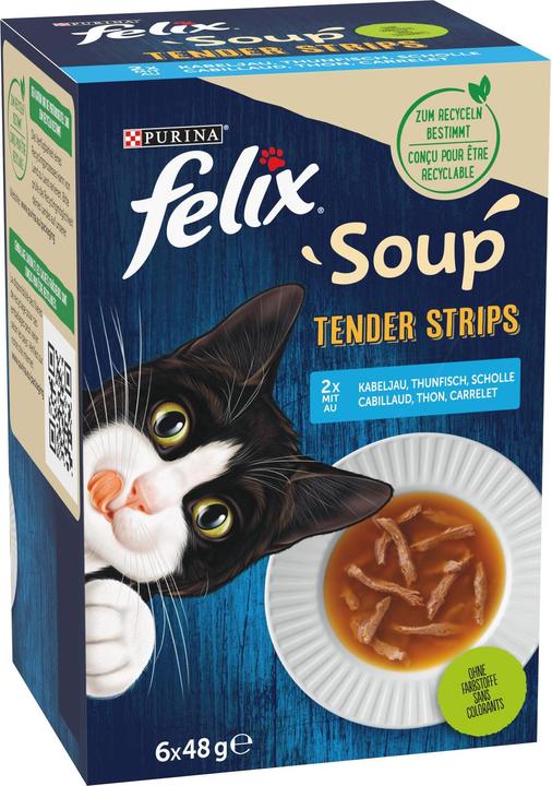 Actual product image Felix Soup Tender Strips Fish (Adult, 6 pcs., 320 g)