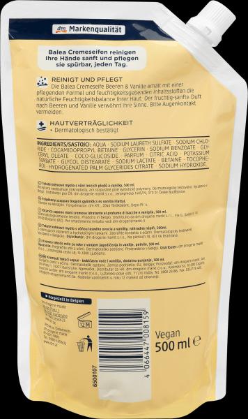 Produktbild dm Balea Beeren & Vanille (Handseife Nachfüllpackung, 500 ml)