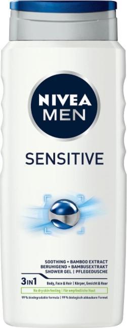 Produktbild NIVEA Männer, empfindlich, Duschgel, 500 ml (500 ml)