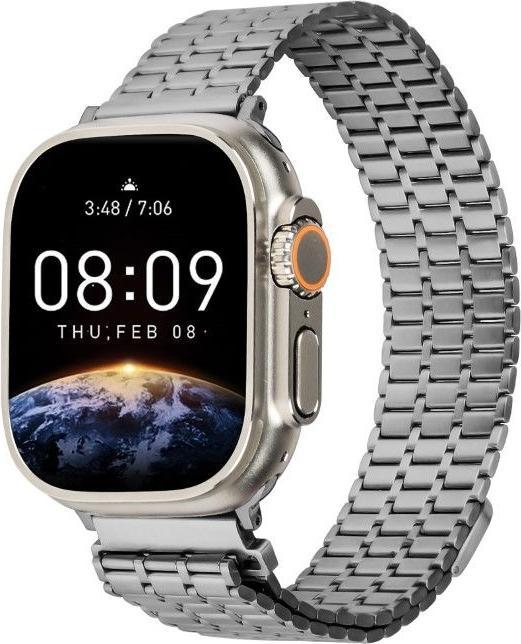 Produktbild MU Classic Stainless Steel Series Edelstahl Armband (24 mm, 42 mm, 44 mm, 45 mm, Edelstahl, Apple Watch Series 8, Apple Watch Series 3, Apple Watch Series 9, Apple Watch Series 1, Apple Watch Series 2, Apple Watch Series 7, Apple Watch Series 4, Apple Watch SE, Apple Watch Series 6, Apple Watch Series 5)