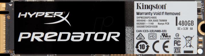 Produktbild HyperX Predator PCIe (480 GB, M.2 2280)