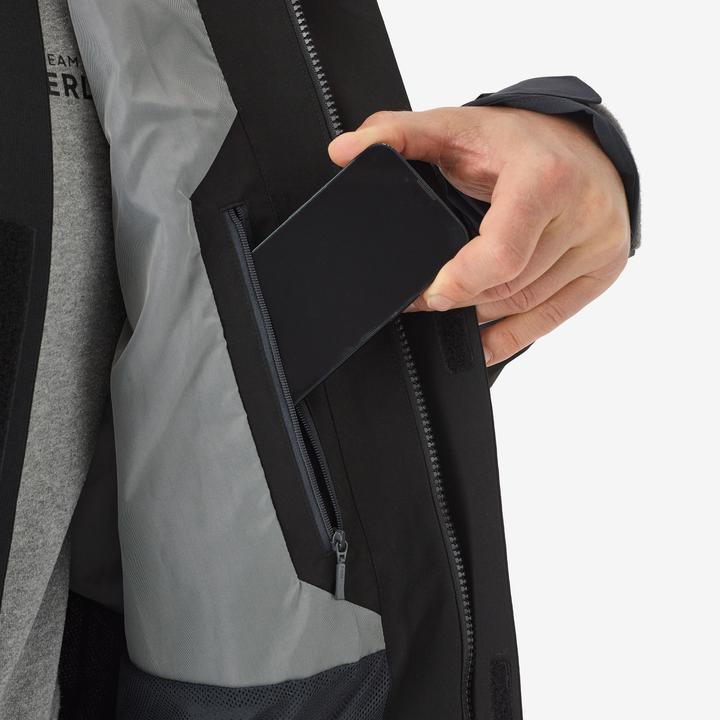 Immagine prodotto Caperlan Giacca da pesca FJ 500 WPF impermeabile da uomo grigio/nero (L)