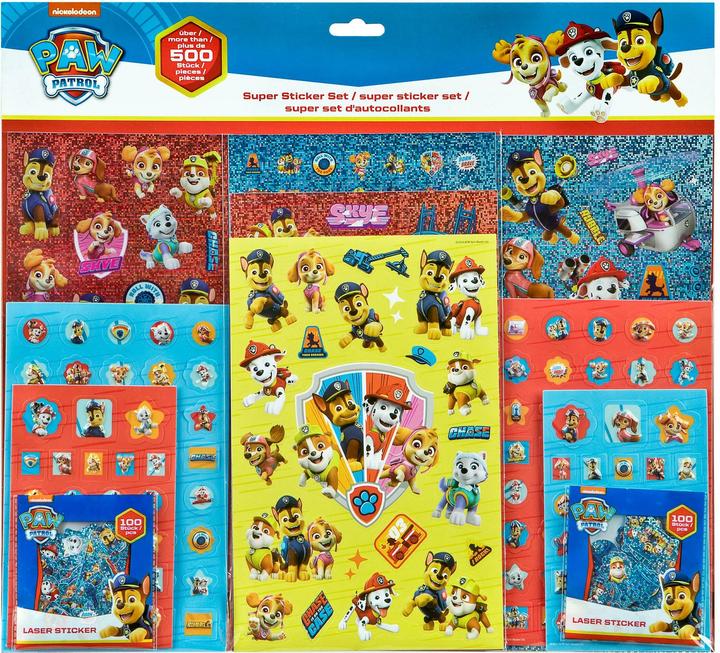 Immagine prodotto Undercover Paw Patrol Super Sticker Set