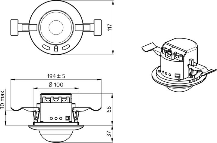 Actual product image BEG det.mov/pres-i.crep - Motion detector presence pd4-m-daa4g-ft (12 m)