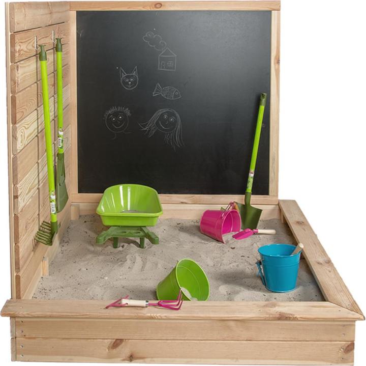 Actual product image Esschert Design Corner sandpit with board