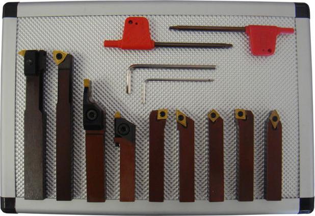 Produktbild Paulimot Drehmeissel-Set mit Wendeplatten, 8 mm, 9-teilig (10.80 mm)