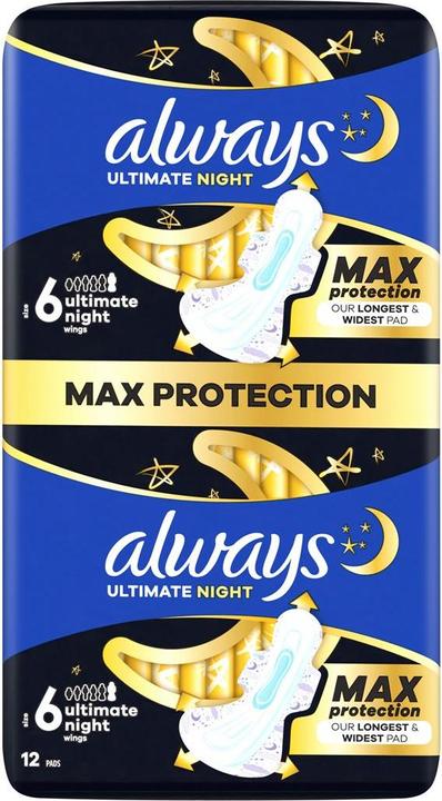 Produktbild Always Ultra Night Max Protection (12 x, Damenbinden)