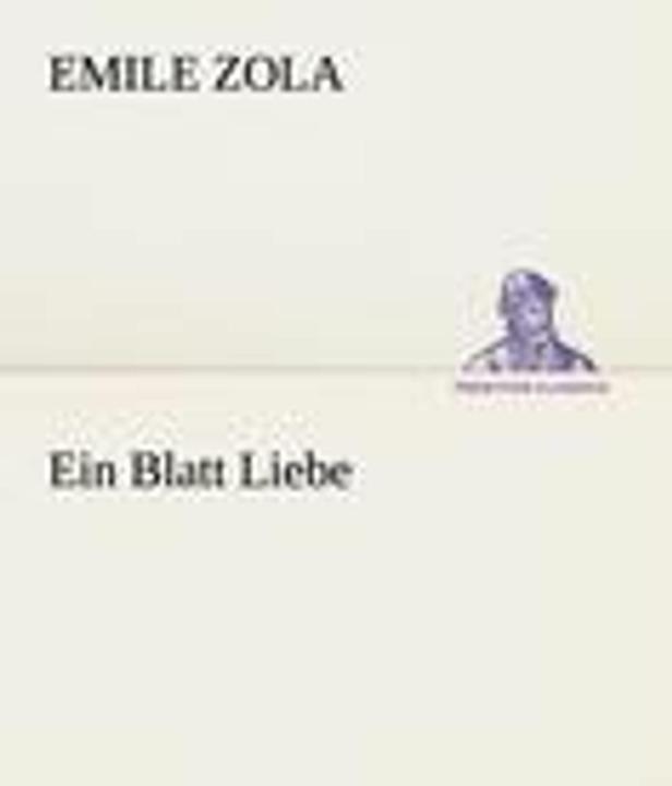 Image du produit Ein Blatt Liebe (Allemand, Émile Zola, 2012)
