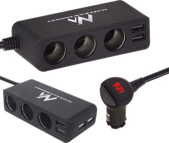 Actual product image Maclean MCE117 mobile device charger Black Auto