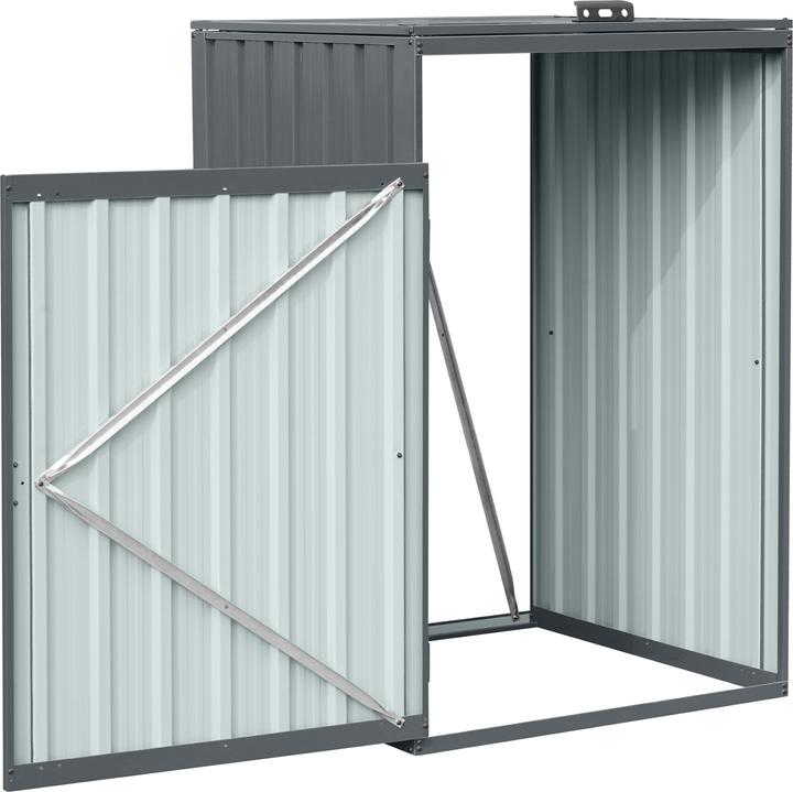 Produktbild Axi Owen Mülltonnenbox aus Metall in Anthrazit 1x 240 L