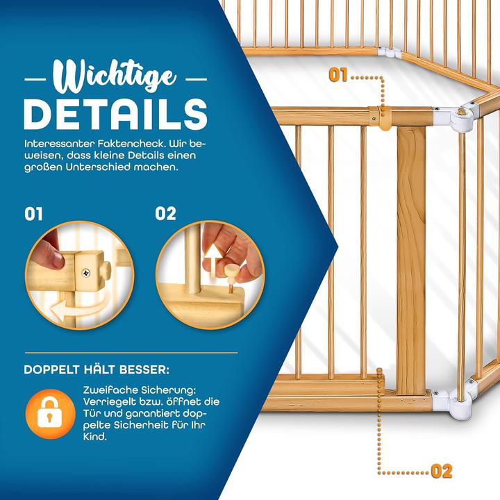 Actual product image Kiduku Playpen (720 cm, Pine)