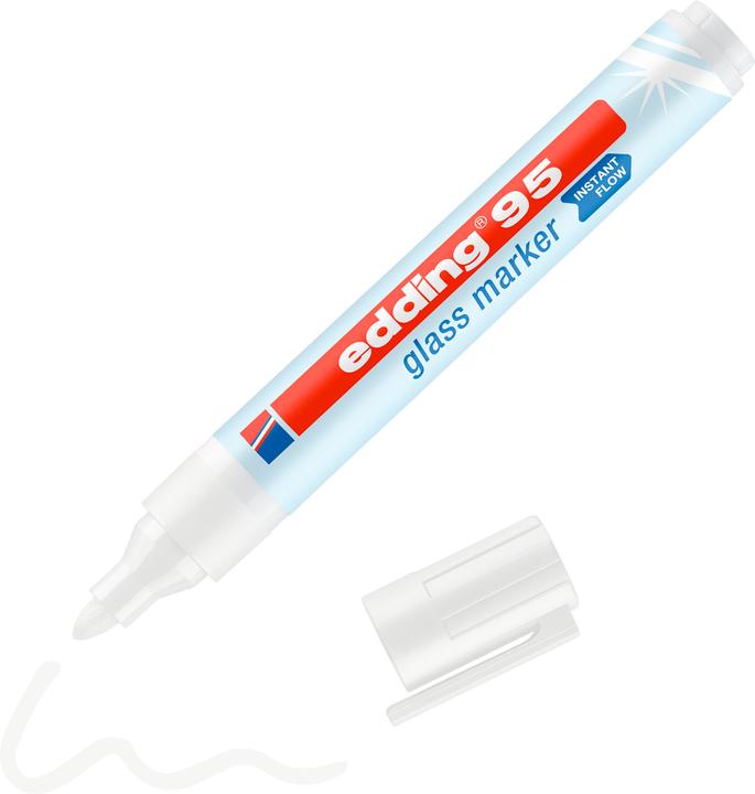 Image du produit Edding Marqueur pour verre (Blanc, 3 mm, 1 x)