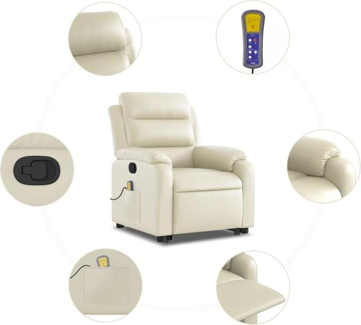 Image du produit VidaXL Fauteuil de massage avec releveur Similicuir