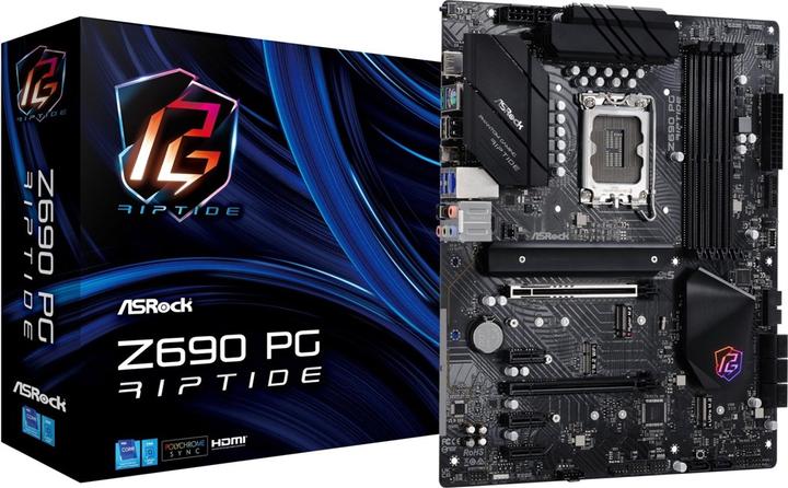 Image du produit AsRock MB Z690 PG Riptide 1200 HDMI DDR4 (LGA 1700, Intel Z690H, ATX)