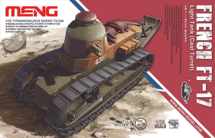 Immagine prodotto Meng-Model Carro armato leggero francese FT-17 (torretta fusa)
