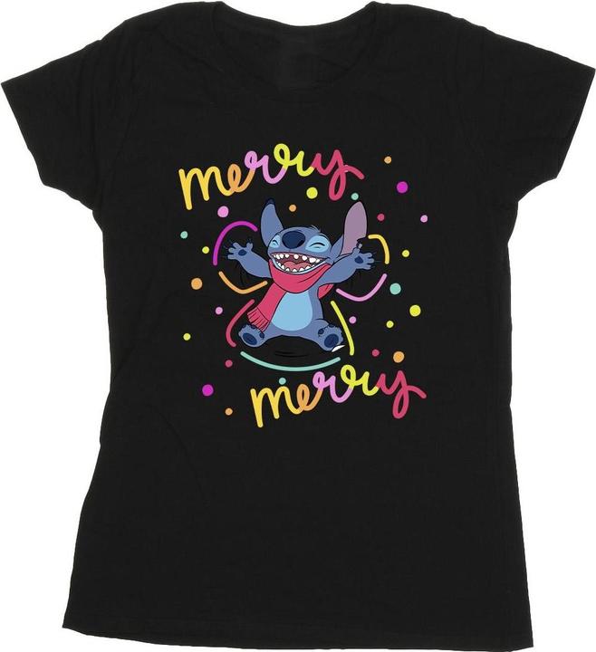 Immagine prodotto Disney Lilo & Stitch Merry Rainbow Maglietta Donna (L)