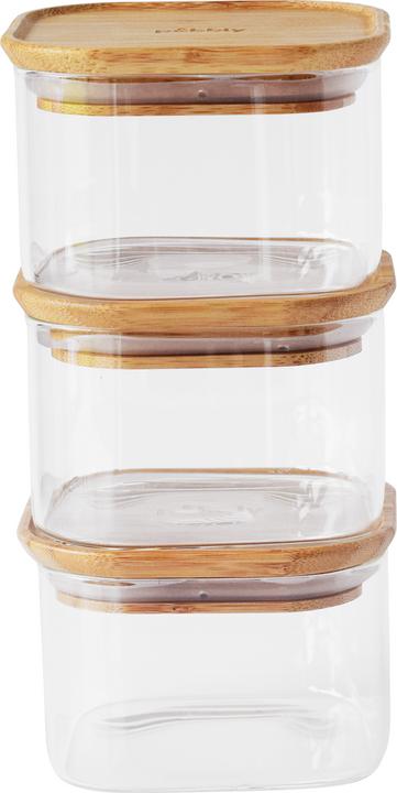Actual product image Pebbly Set of 3 storage jars (0.50 l)