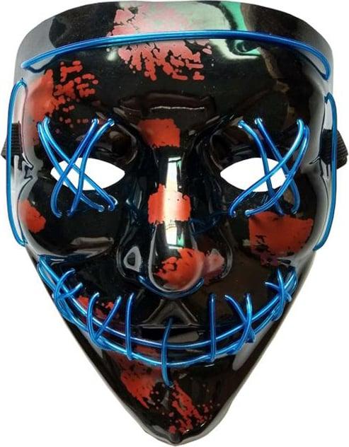 Produktbild PhoneLook Cosplay Maske The Purge Neon LED Gesichtsmaske Universalgrösse