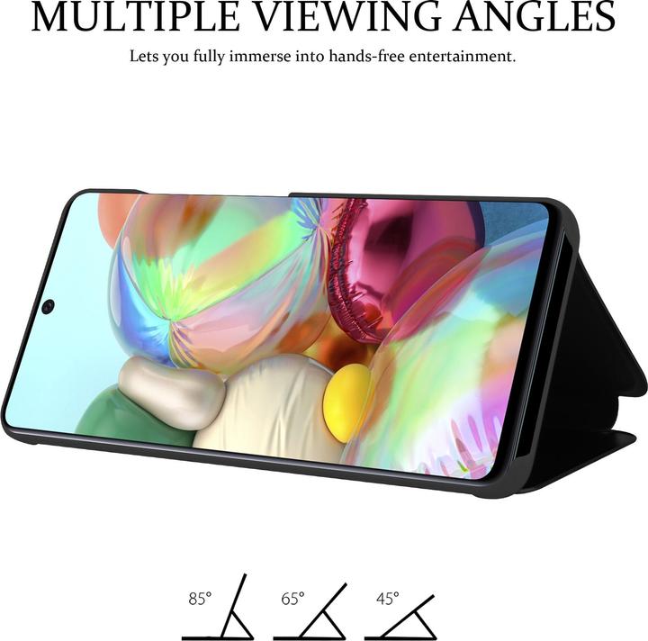 Actual product image Cadorabo Book Smart View Mirror Cover (Samsung Galaxy A71)