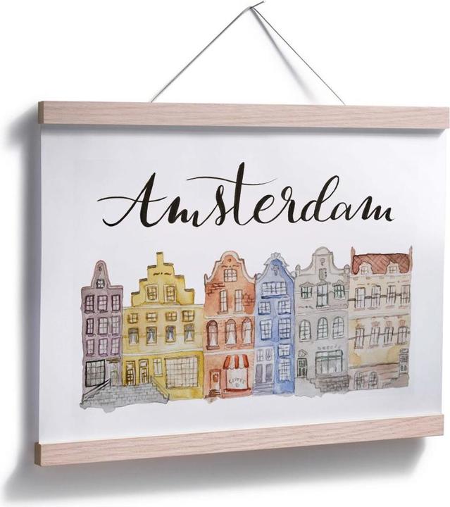 Produktbild Trenddeko Skyline of Amsterdam - Aquarell (80 x 60 cm)