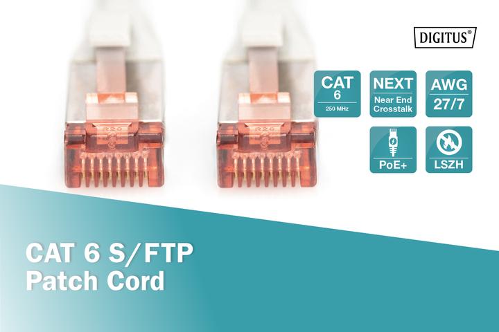 Produktbild Digitus Netzwerkkabel (S/FTP, CAT6, 3 m)
