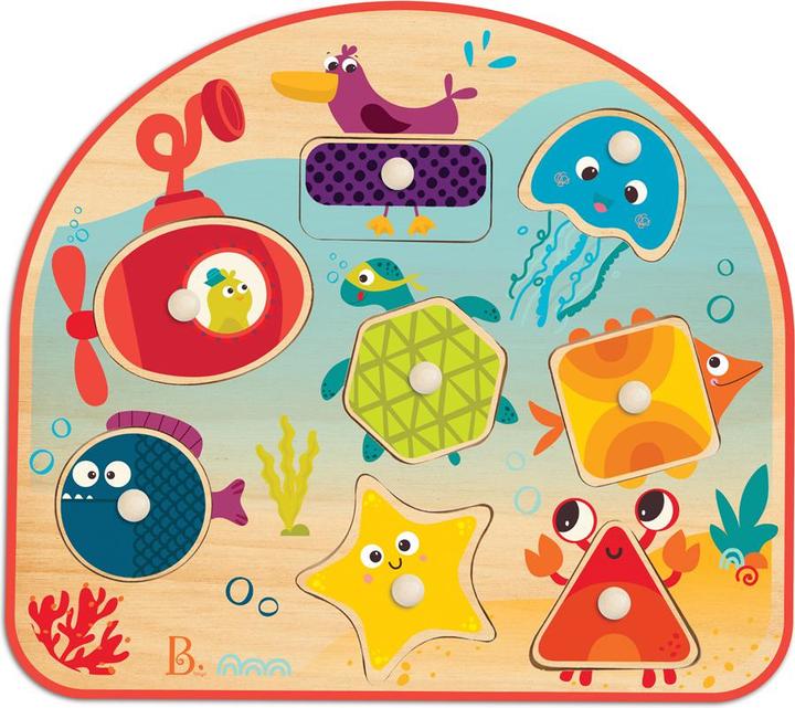 Produktbild B.toys B. Sea Treasures - Holzpuzzle Meerestiere 8-teilig (8 Teile)
