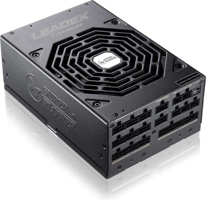 Immagine prodotto Super Flower LEADEX TITANIUM 1600W 80 PLUS Titanium Netzteil – 1.600 Watt, schwarz (1.60 W)