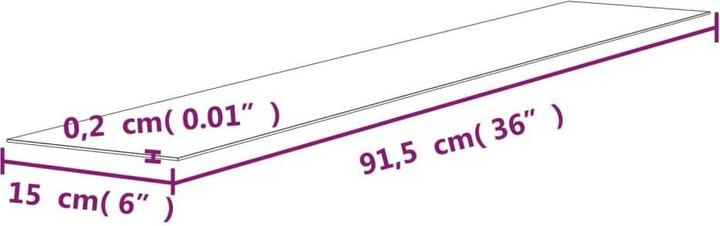 Produktbild VidaXL Diantha (91.5 x 15 x 0.2 cm)