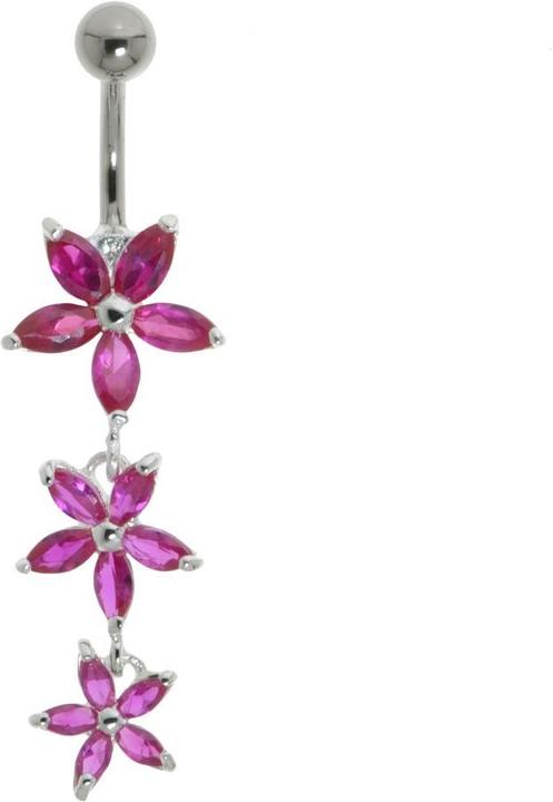 Image du produit Bijouteria Piercing nombril (Acier inoxydable, Argent 925, Cristallin)