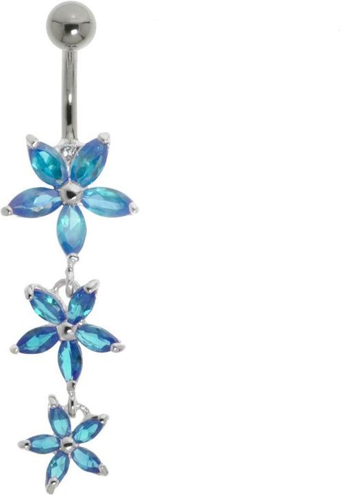 Actual product image Bijouteria Bellypiercing (Stainless steel, Silver 925, Crystal)