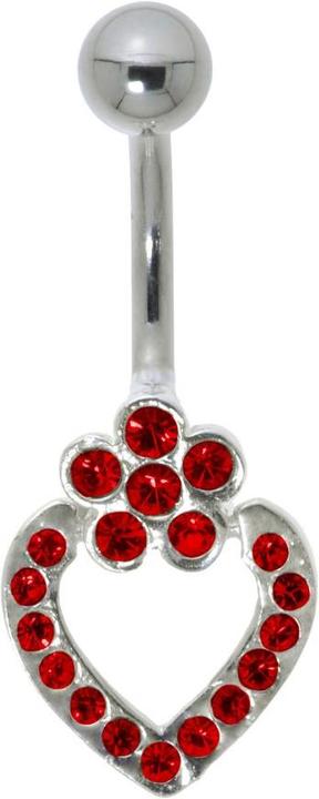 Actual product image Bijouteria Bellypiercing (Stainless steel, Silver 925, Crystal)