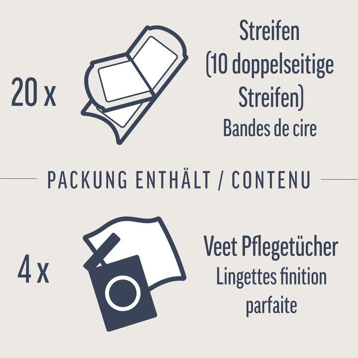 Produktbild Veet Kaltwachsstreifen sensitive Haut Gesicht (20 x, 29 g)