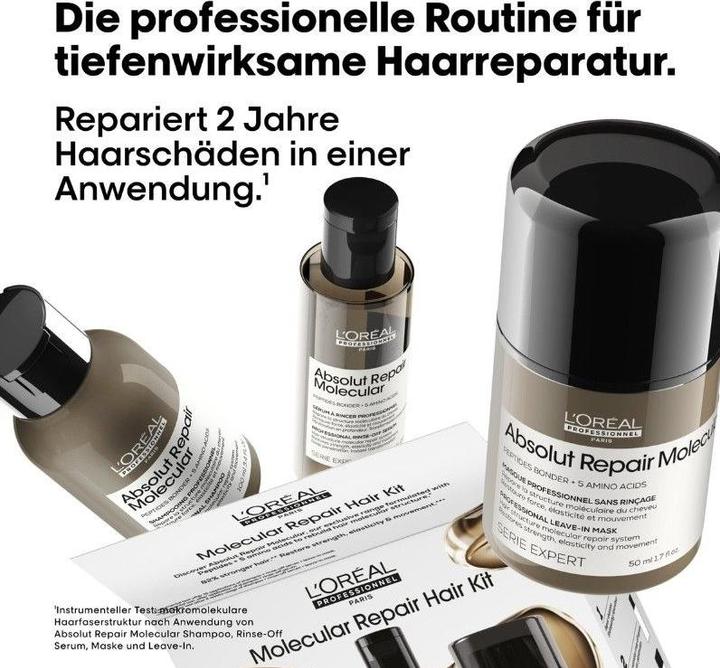 Immagine prodotto L'Oréal Professionnel Absolut Repair Molecular Trio Discovery Kit (Set per la cura dei capelli)