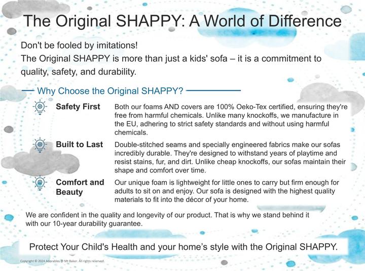 Actual product image Shappy Original Play Sofa (Child seating group)