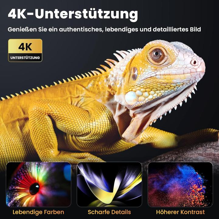 Immagine prodotto Hopvision Mini proiettore Full HD con supporto 4K per l'home cinema