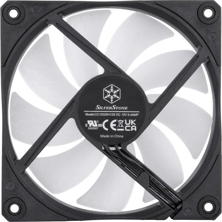 Image du produit Silverstone SST-SF120B-ARGB - Ventilateur PWM ARGB de 120 mm à rendement amélioré Shark Force (120 mm, 1 x)