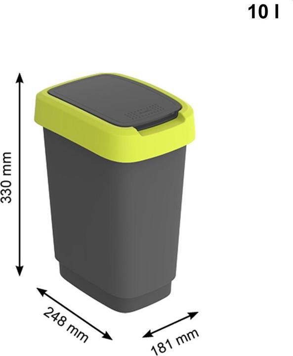 Image du produit Rotho Seau à swing TWIST (10 l)