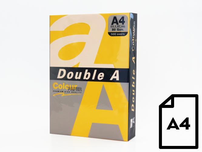 Produktbild Double A Farbiges Papier, 80 g, A4, 500 Blatt, GOLD (80 g/m², 500 x, A4)