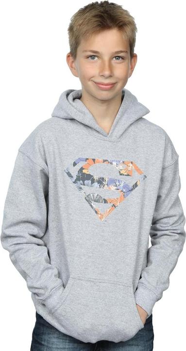 Immagine prodotto Superman Floral Logo 2 Felpa con Cappuccio Ragazzi (128)