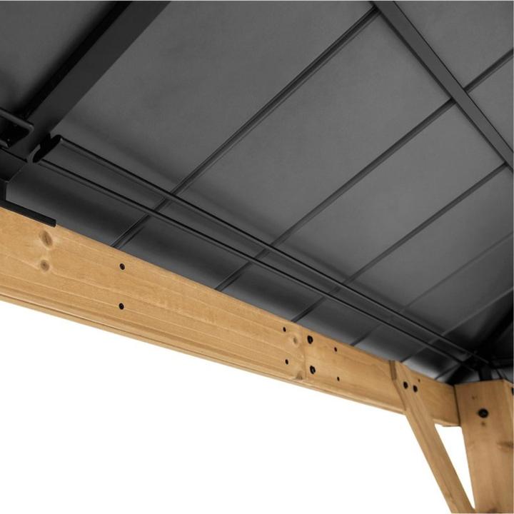 Actual product image Ventaris Montana Pavillon 3.36x3.36m Zedernholz Anthrazit (336 cm, 336 cm)