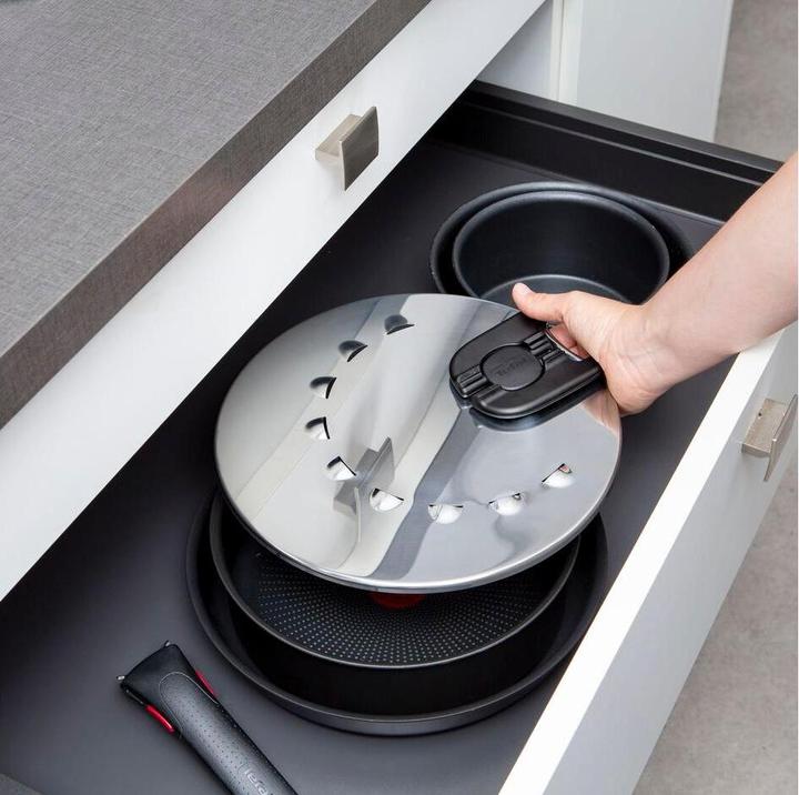 Image du produit Tefal Ingenio G6 multi-couvercle 20 à 28cm inox (30.80 cm, Matières plastiques, Métal)
