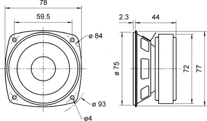 Image du produit Visaton Haut-parleur HiFi à large bande FRS 8 M