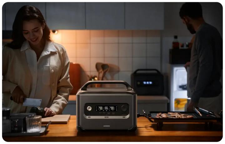 Productafbeelding Ugreen PowerRoam GS1200 draagbare energiecentrale grijs 1200W (1024Wh) (1024 Wh, 12 kg)