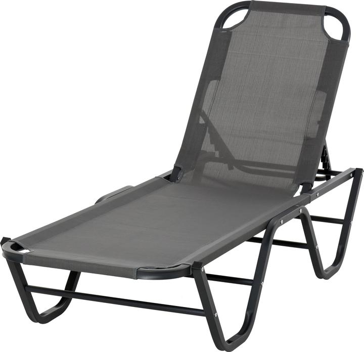 Produktbild Outsunny Sonnenliege mit verstellbarer Rückenlehne (188 cm)