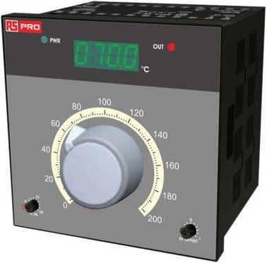 Produktbild Rs Pro Zweipunkt-Temperaturregler, 2 x Analog Relais Ausgang/ PT100 Eingang, 230 V ac, 96mm