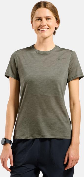Actual product image Odlo Women's X Pow Merino Tencel T-Shirt Crew Neck S/S (M)