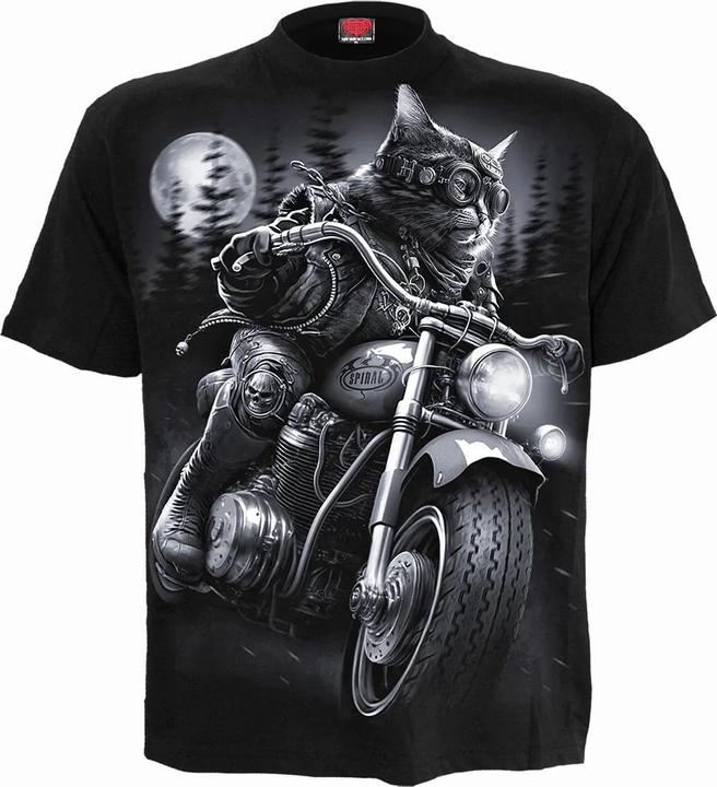 Actual product image Spiral Unisex Adult Nine Lives Short-Sleeved T-Shirt (S)