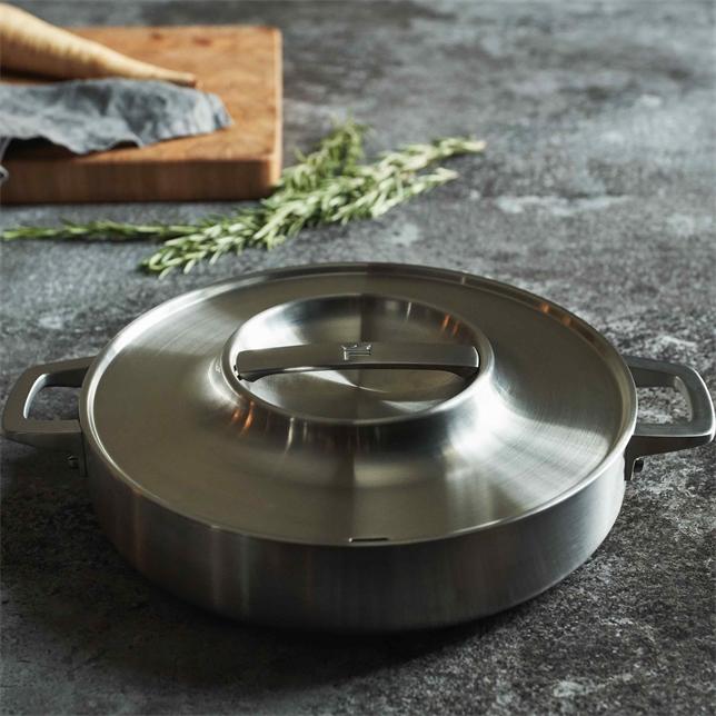 Produktbild Fiskars Pfanne Norden Stahlfach 28 cm (28 cm, Bräter + Schmortopf)