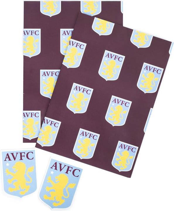 Produktbild Aston Villa FC Aufschrift Geschenkpapier (Geschenkpapier)